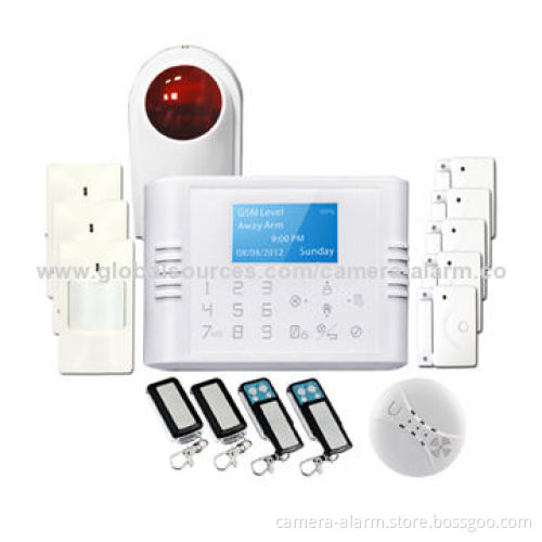 Intruder Alarm, Blue LCD Display, 30 Zones Contact ID GSM/PSTN Module, Land-line/Cellphone SIM Card